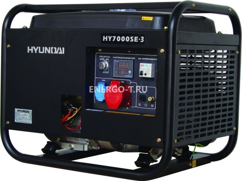 Газовый генератор Бензиновый генератор Hyundai HY 7000SE-3 с АВР