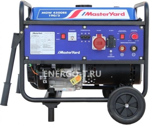 Бензиновый генератор Сварочный генератор MasterYard MGW 4500RE-190/3