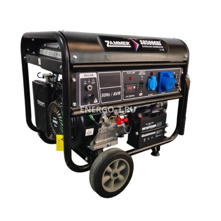 Бензиновый генератор ZAMMER S8500CXE