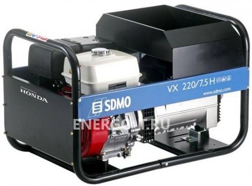 Бензиновый генератор SDMO VX 220/7,5 H