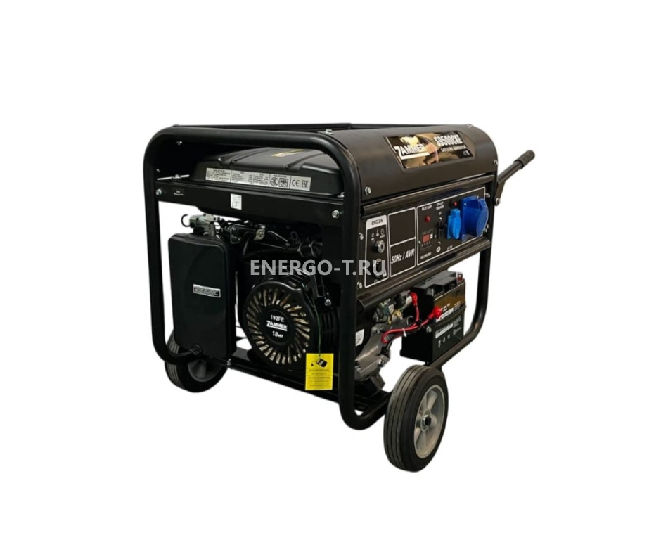 Бензиновый генератор ZAMMER S9500CXE - 8кВт