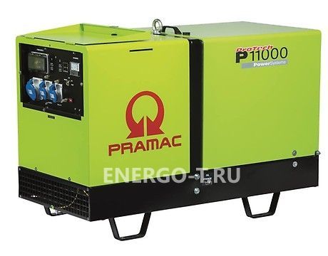 Дизельный генератор Газовый генератор PRAMAC P11000 3 фазы с АВР
