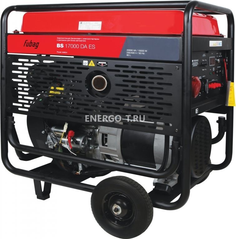 Бензиновый генератор Газовый генератор Fubag BS 17000 DA ES с АВР